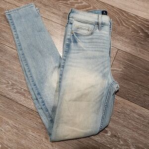 Hollister High Rise Super Skinny Size W25 X L30 Blue Jeans Rise.